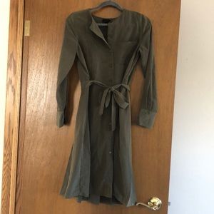Hunter Green Button Down Dress